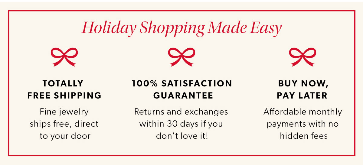 Holiday Shopping Made Easy.