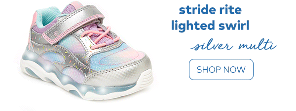 Stride Rite Lighted Swirl Silver Multi. Shop Now.