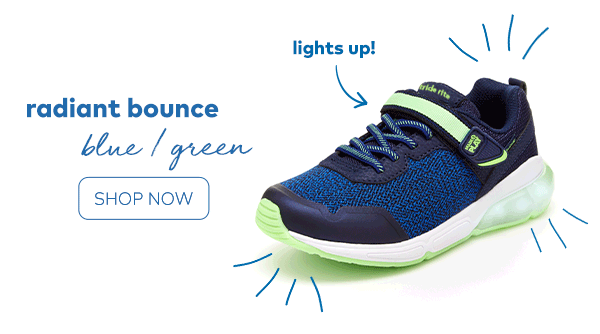 Radiant Bounce. Blue/green. Lights up! Shop now. 
