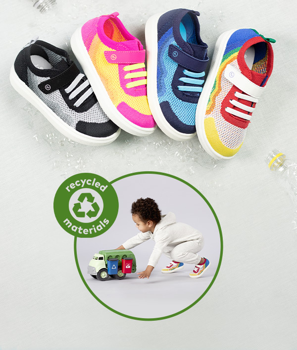 Four colors of Stride Rite 360 Aseel Sneakers.