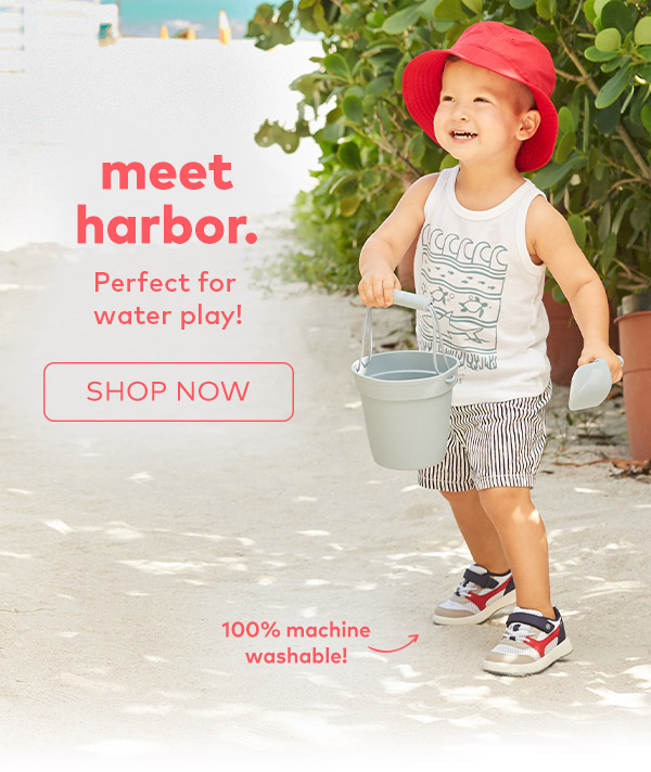Meet Harbor. Perfect for water play! Shop now. 