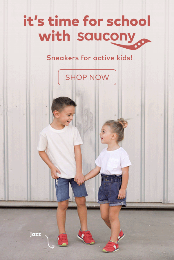 it's time for school with Saucony. Sneakers for active kids. Shop now.