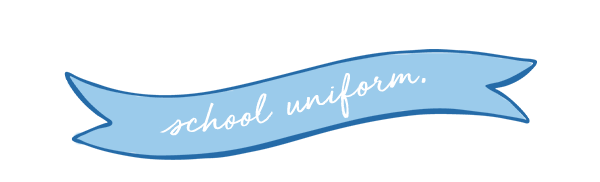 school uniform.