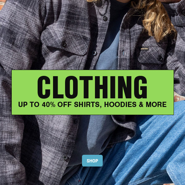 Shop Clothing Up to 40% Off