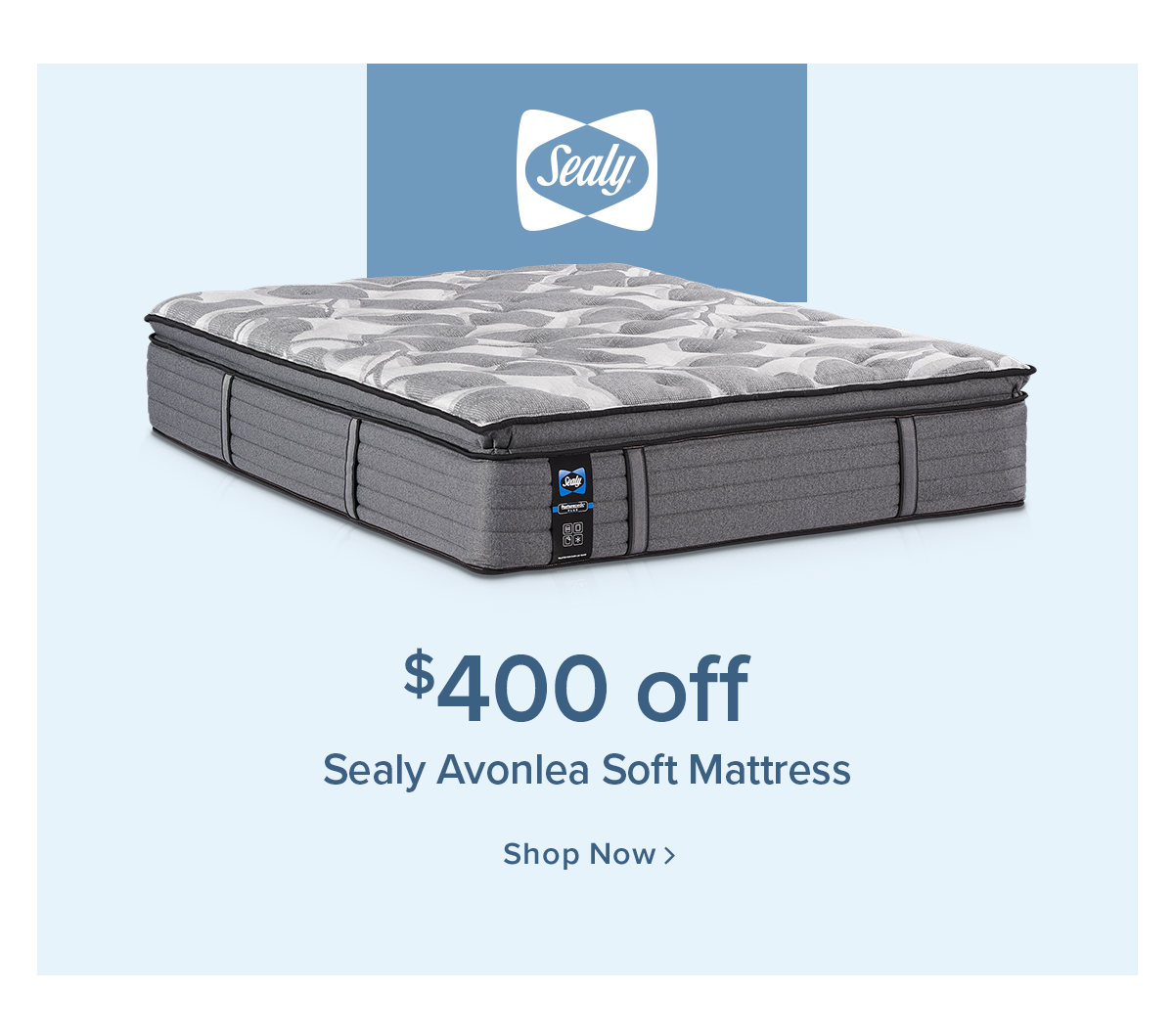 $400 off Sealy Avonlea Soft Mattress