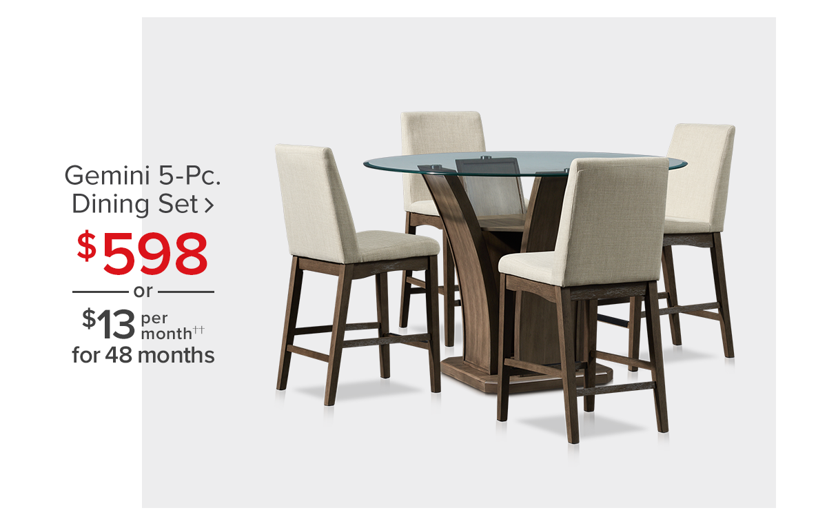 Gemini 5-Pc. Dining Set