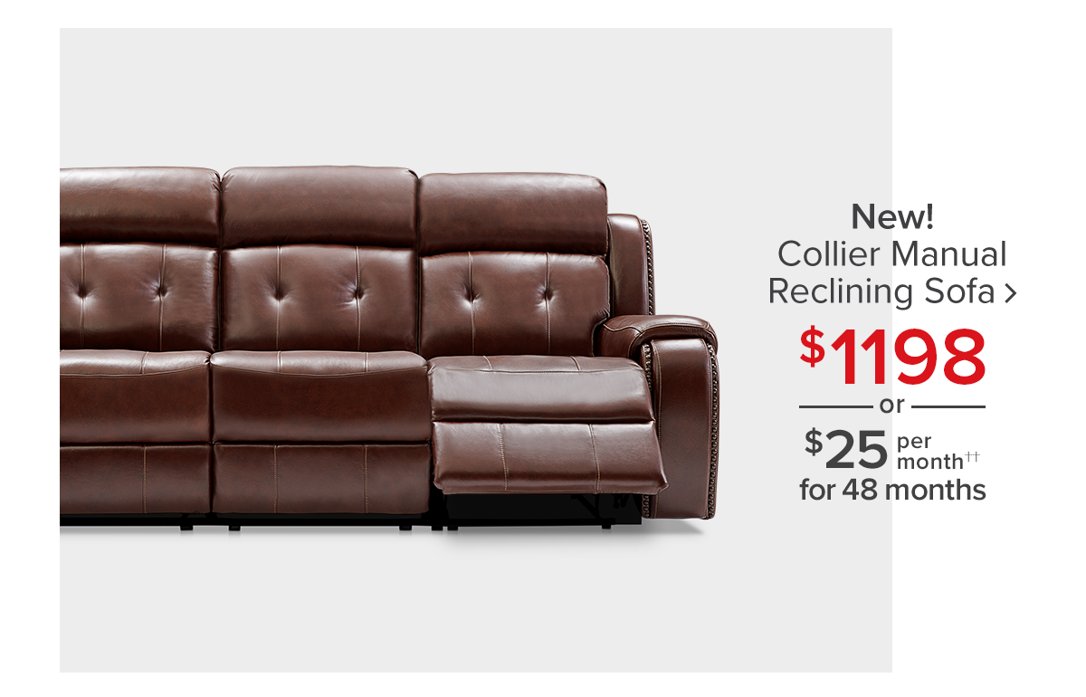 Collier Manual Reclining Sofa