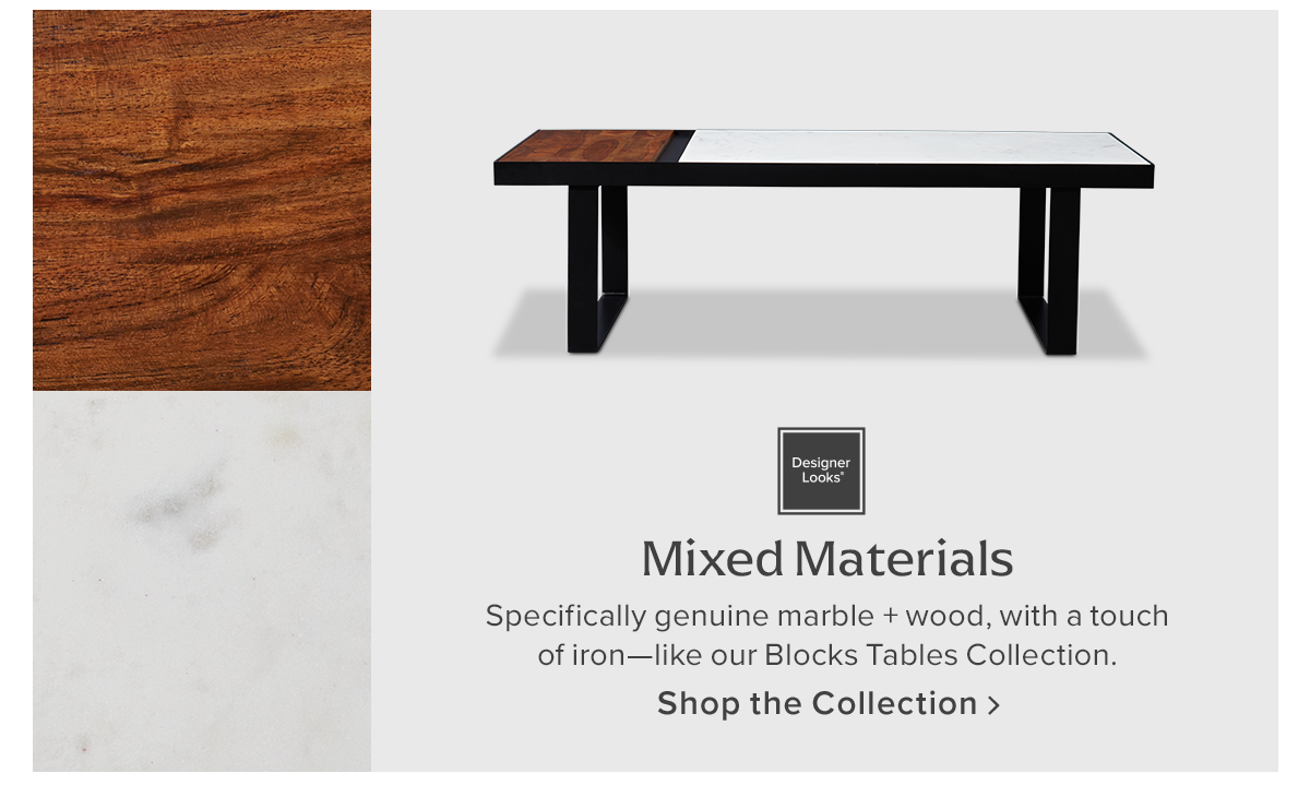 Mixed Materials | Blocks Tables Collection