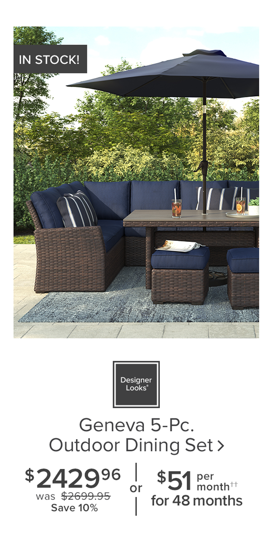 Geneva 5-Pc. Outdoor Dining Set