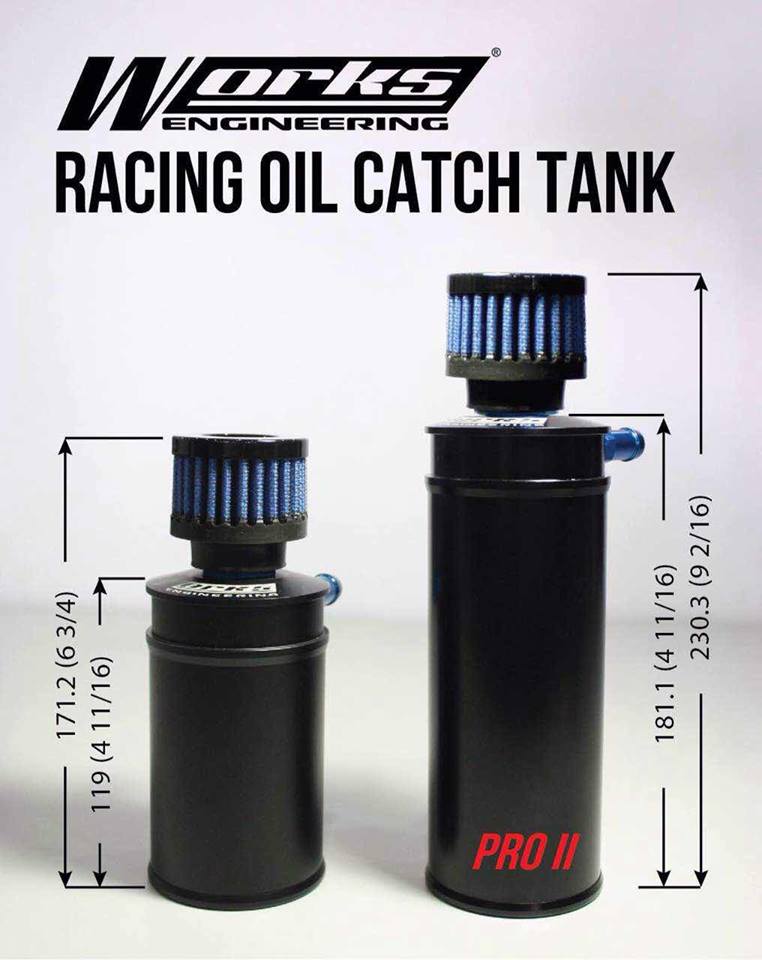 Works Engineering Plus Racing Oil Catch Tank Pro2(Longer Version)