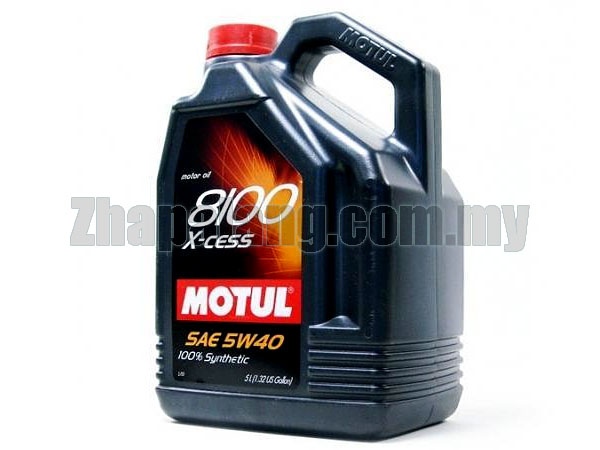 Motul 8100 X-Cess 5W40 100% Fully Synthetic 5L, Zhapalang E-autoparts