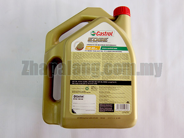 Castrol EDGE Titanium 5W-40 5W40 Fully Synthetic Engine Oil - 4 Litre 4L