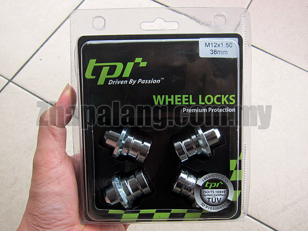 TPI Premium Protection Wheel Locking Nuts 12 x 1.50 38mm for Toyota Stock Rims