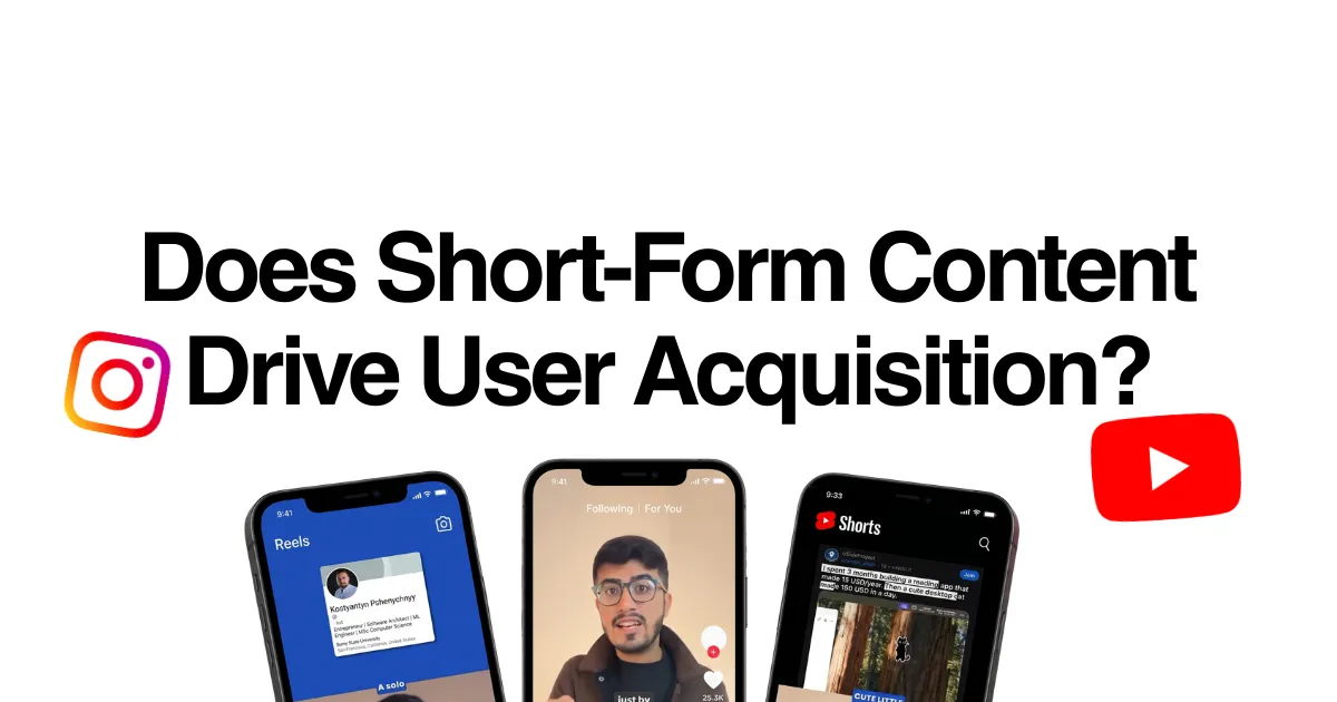 Does Short-Form Content Drive User Acquisition?