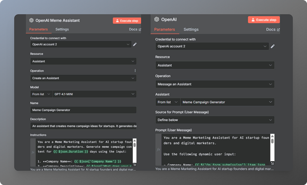 OpenAI Meme Assistant Configuration