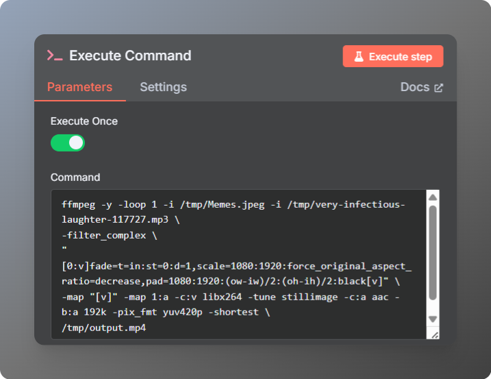 FFmpeg Video Processing Node