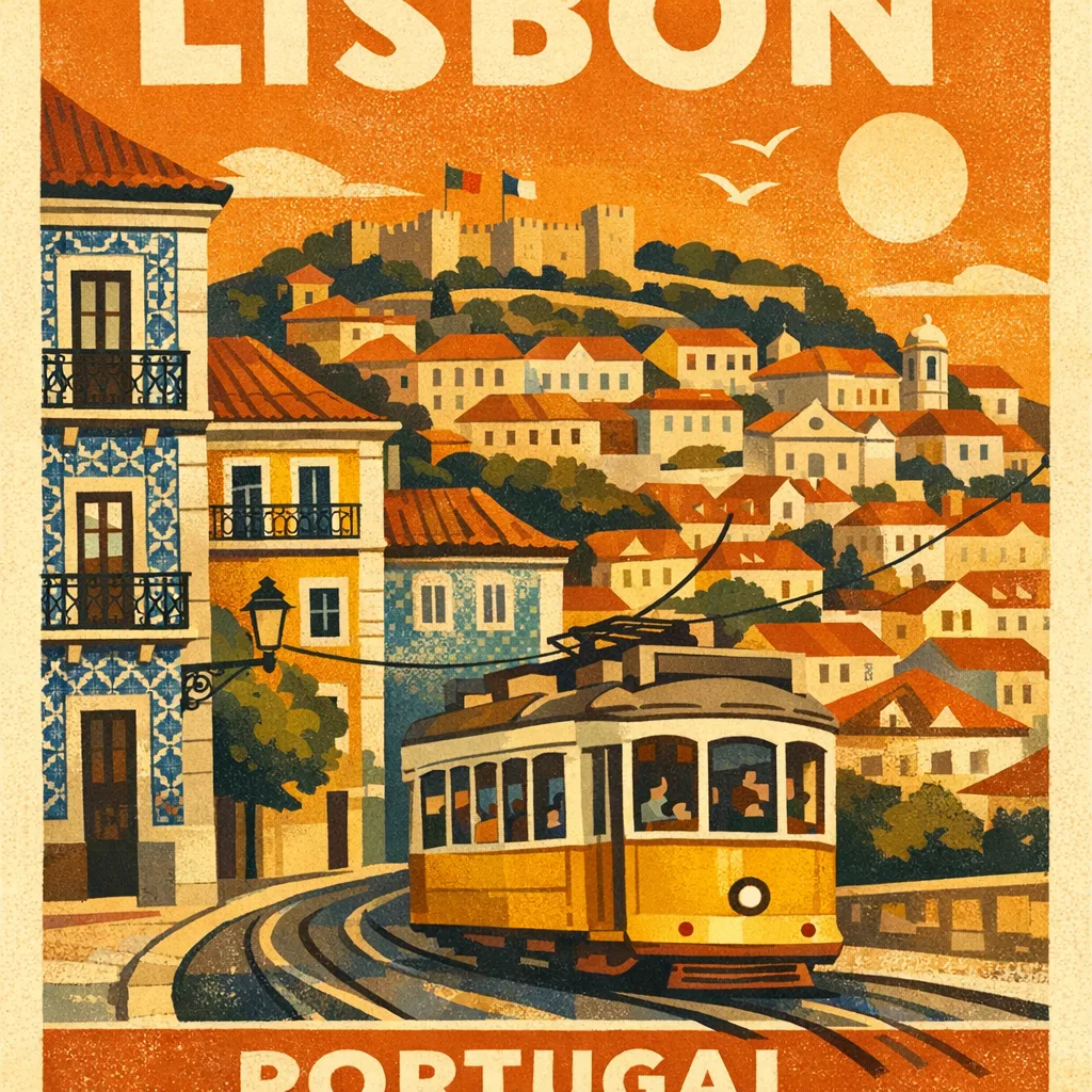 GPT Image 1.5: Mid-Century Travel Poster, sample 1