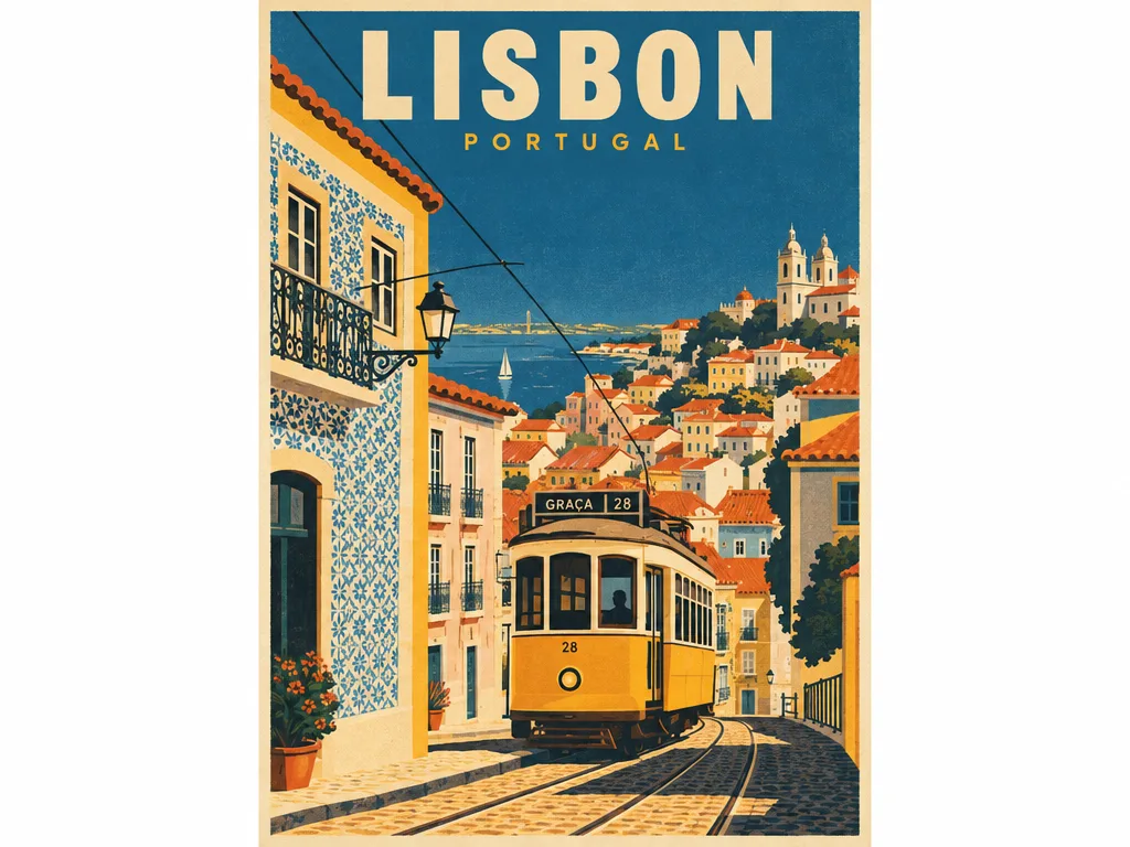 GPT Image 2.5 Flare: Mid-Century Travel Poster, sample 3
