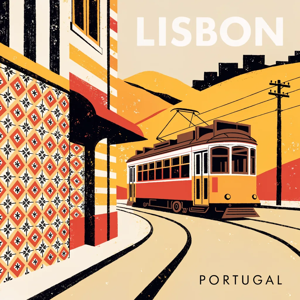 Recraft V4.1: Mid-Century Travel Poster, sample 3