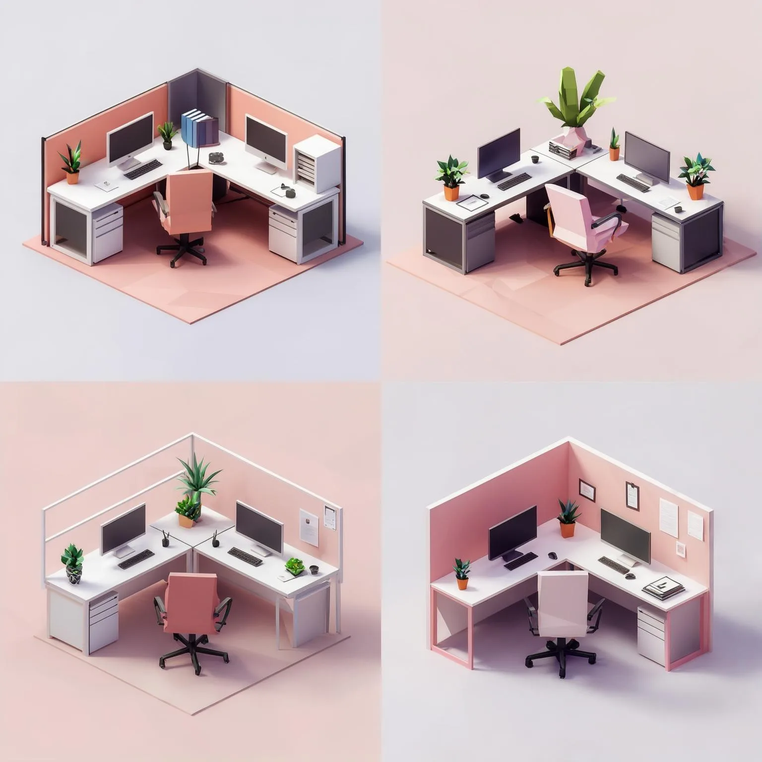 Luma Photon: Isometric Office, seed 1111
