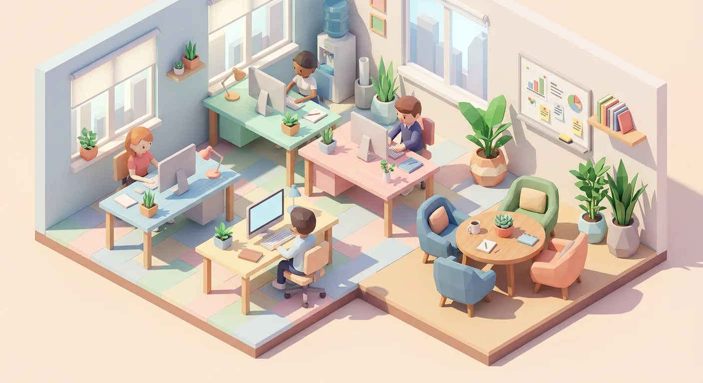 Nano Banana 2: Isometric Office, sample 2