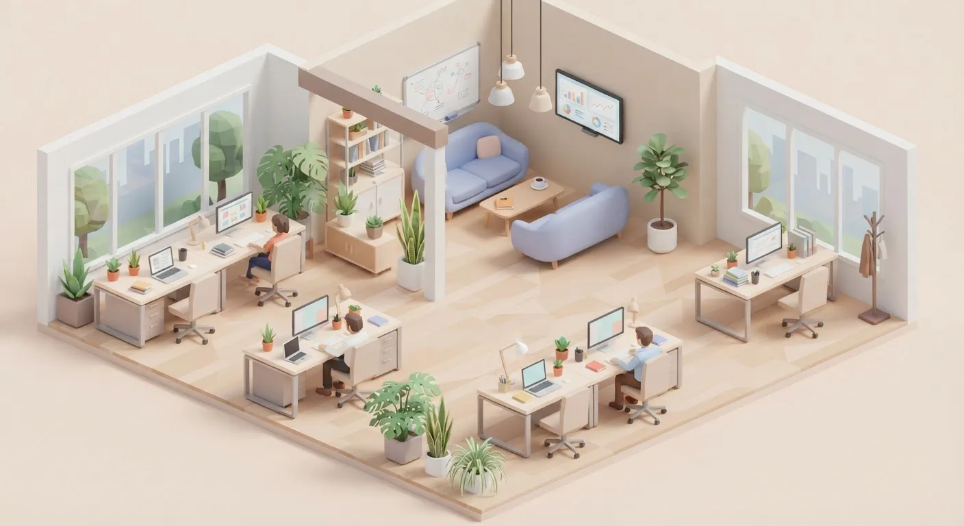 Nano Banana 2 Lite: Isometric Office, sample 2