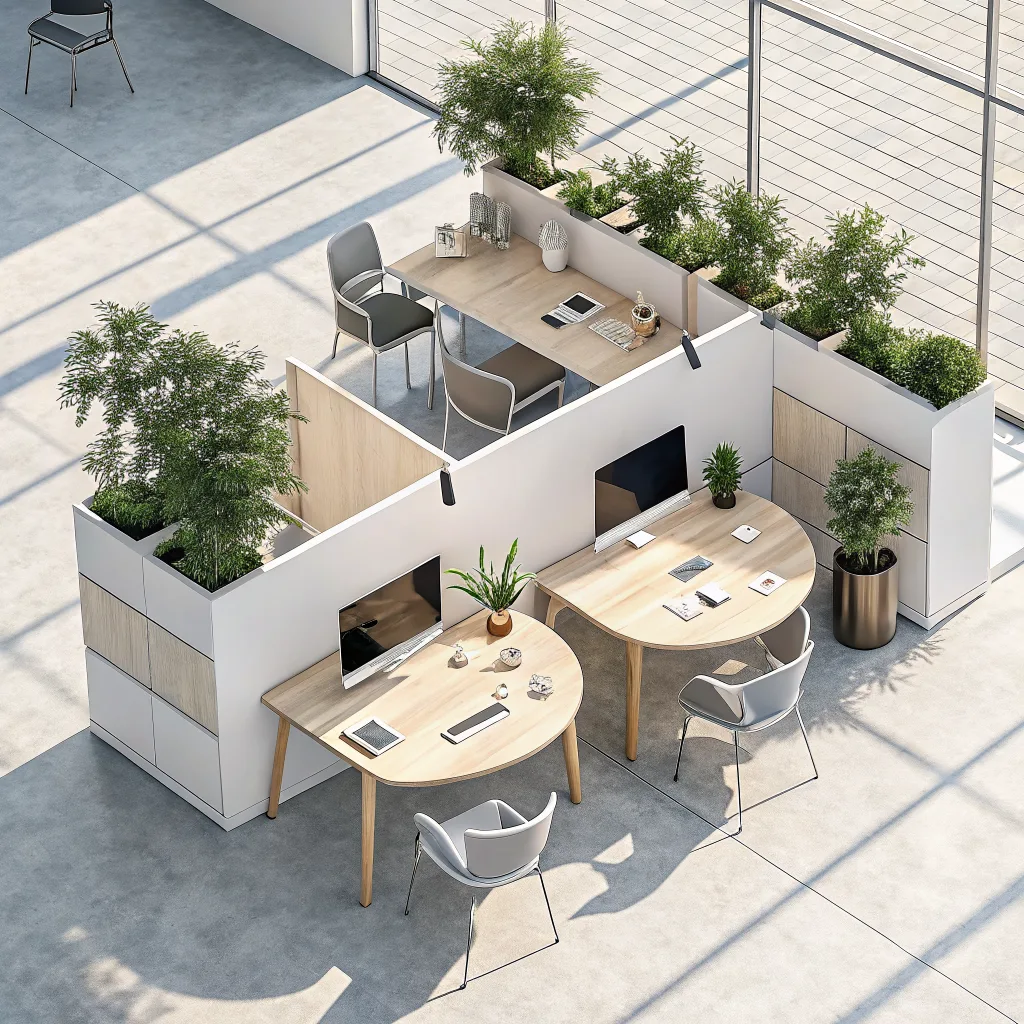 Recraft V3: Isometric Office, seed 1111