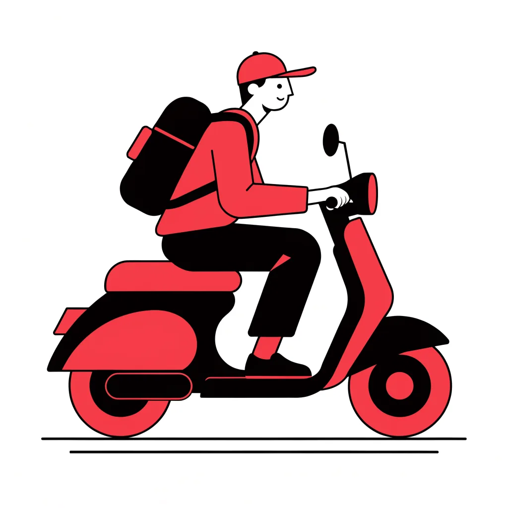 Recraft V4.1: Two-Color Illustration, sample 1