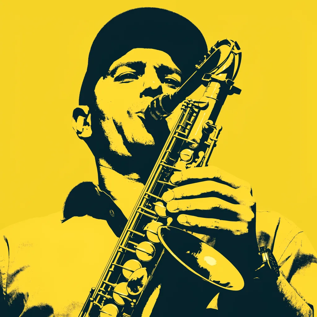 Recraft V4.1: Duotone Portrait, sample 2