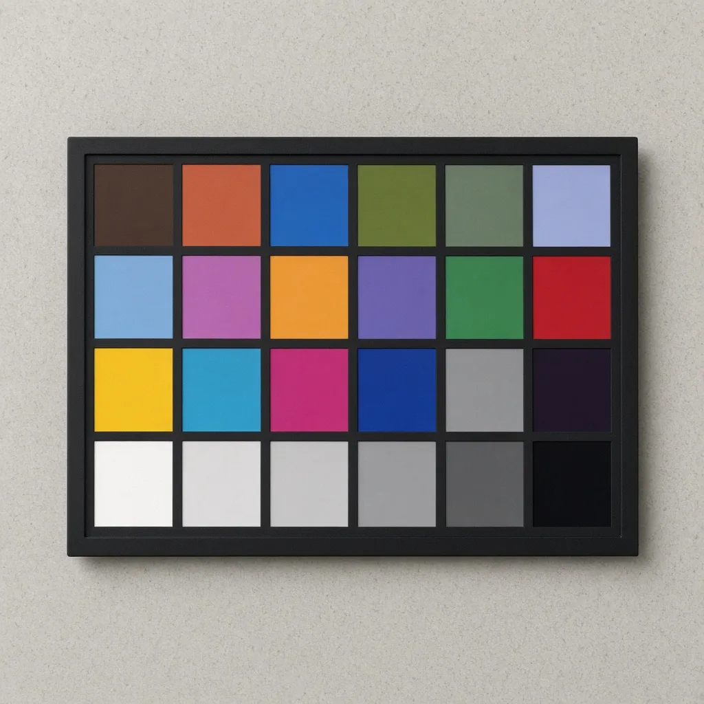 Grok Imagine Image 2.0: ColorChecker Chart, sample 1