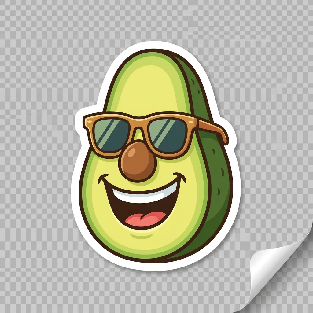 Nano Banana Pro: die-cut sticker transparency test