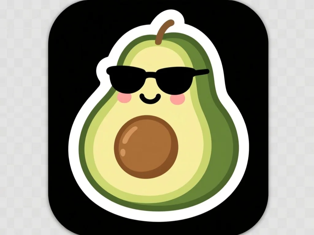 Qwen-Image: Die-Cut Sticker, seed 3333