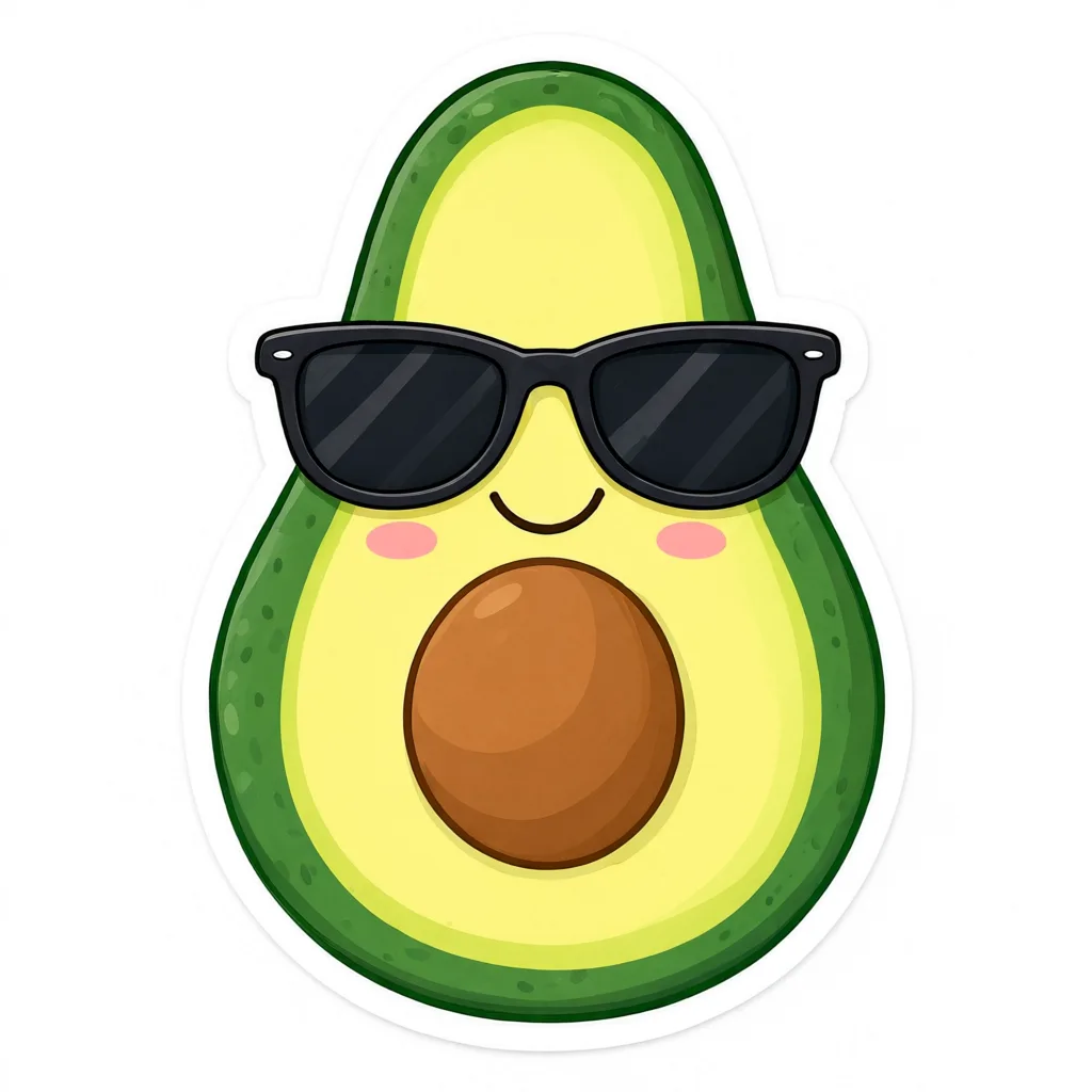 Qwen Image 3.0: Die-Cut Sticker, seed 2222