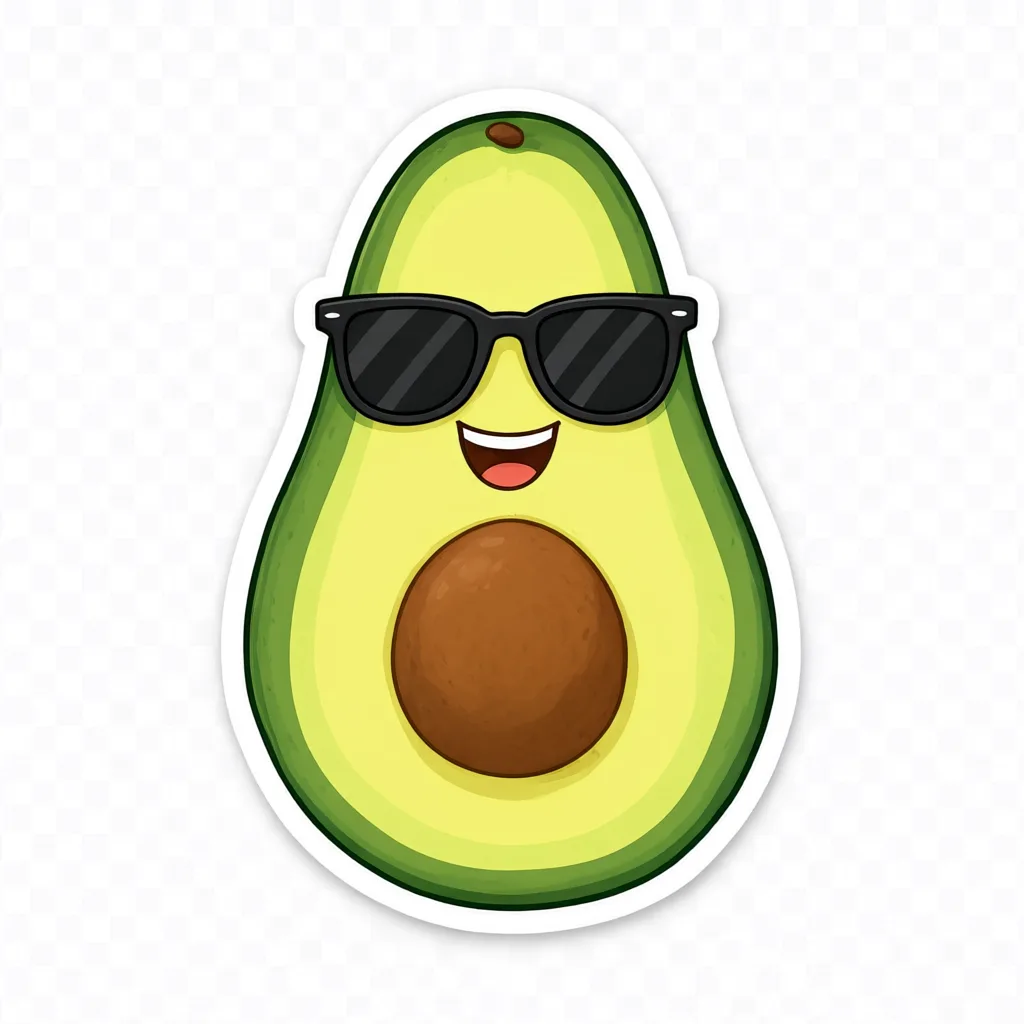 Qwen Image 3.0: Die-Cut Sticker, seed 3333