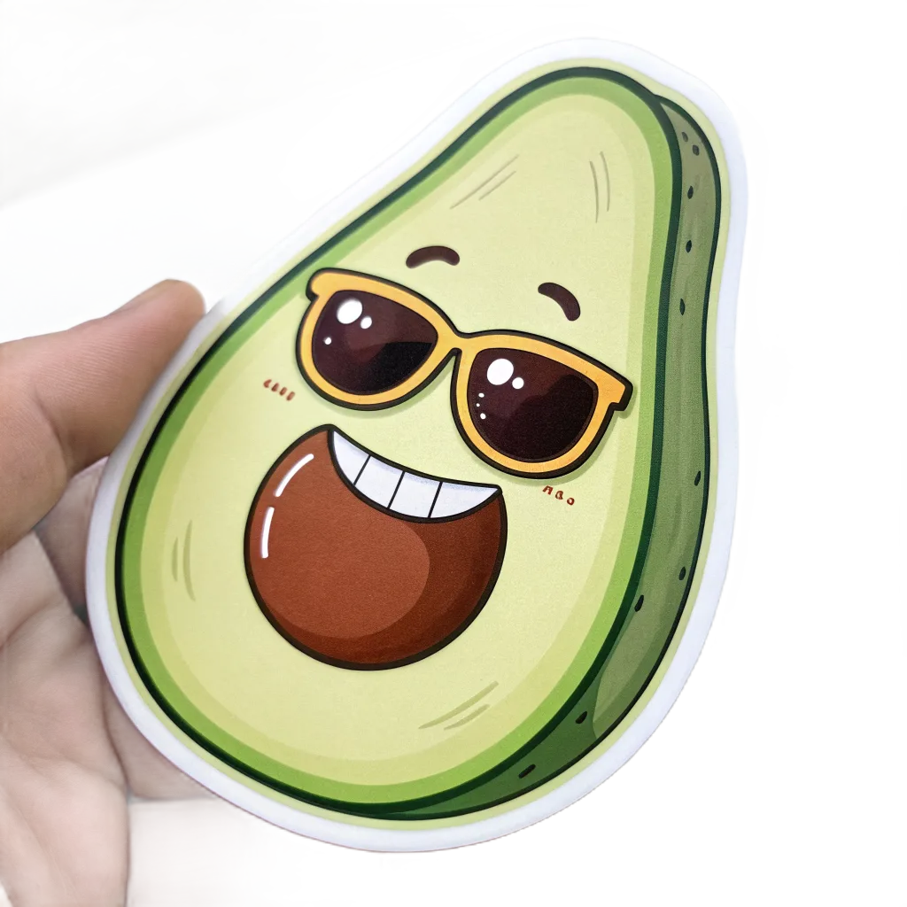 Recraft V3: die-cut sticker transparency test