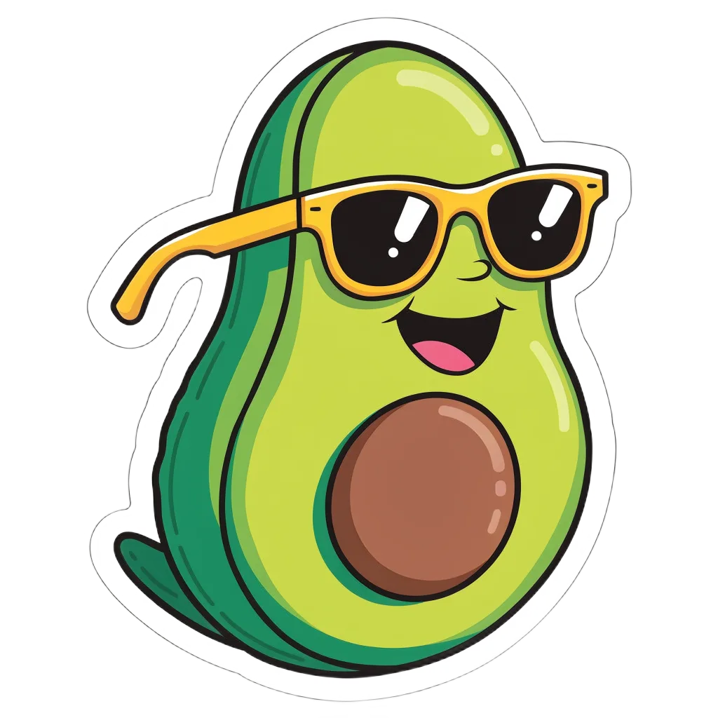 Recraft V4.1: Die-Cut Sticker, sample 1
