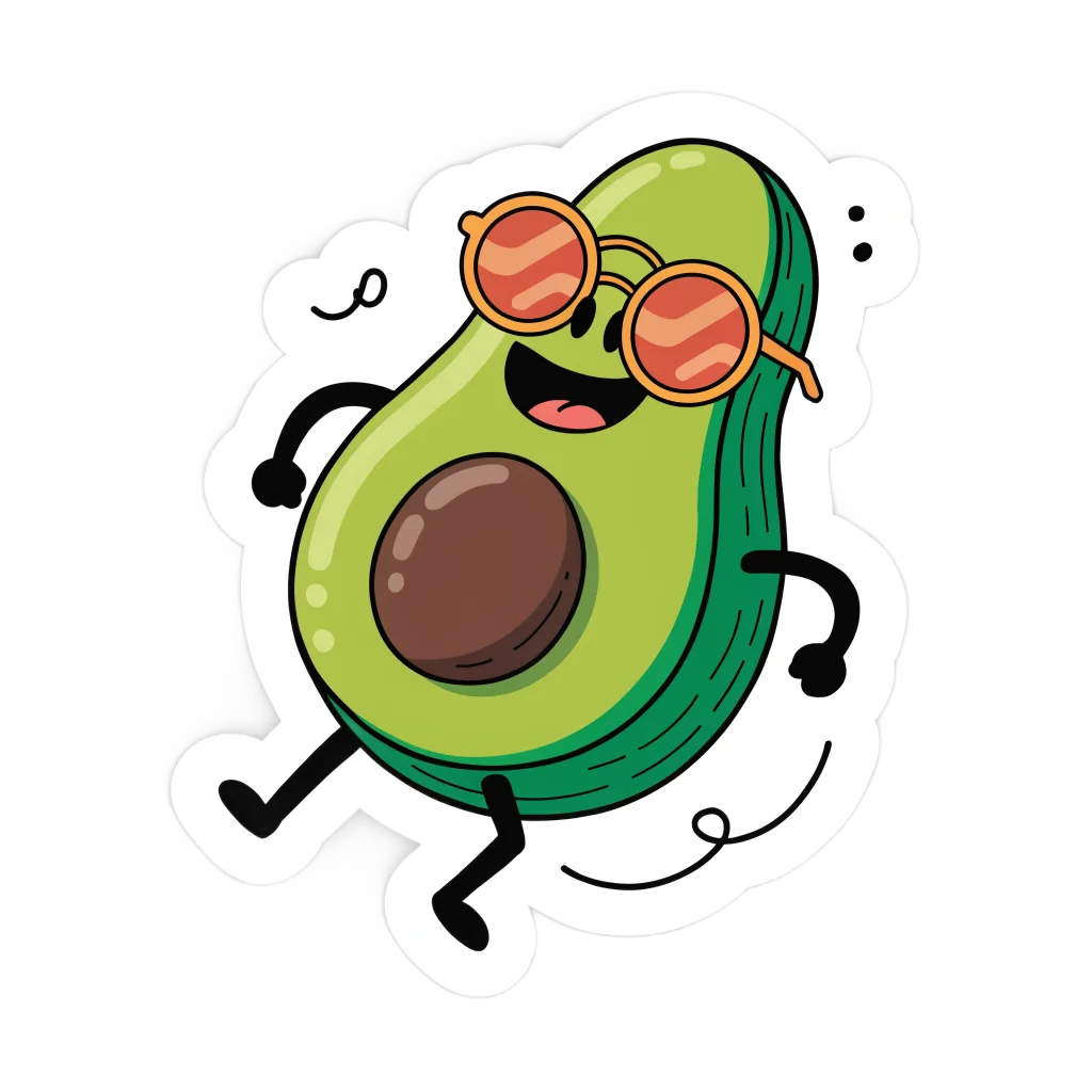 Recraft V4.1: Die-Cut Sticker, sample 2