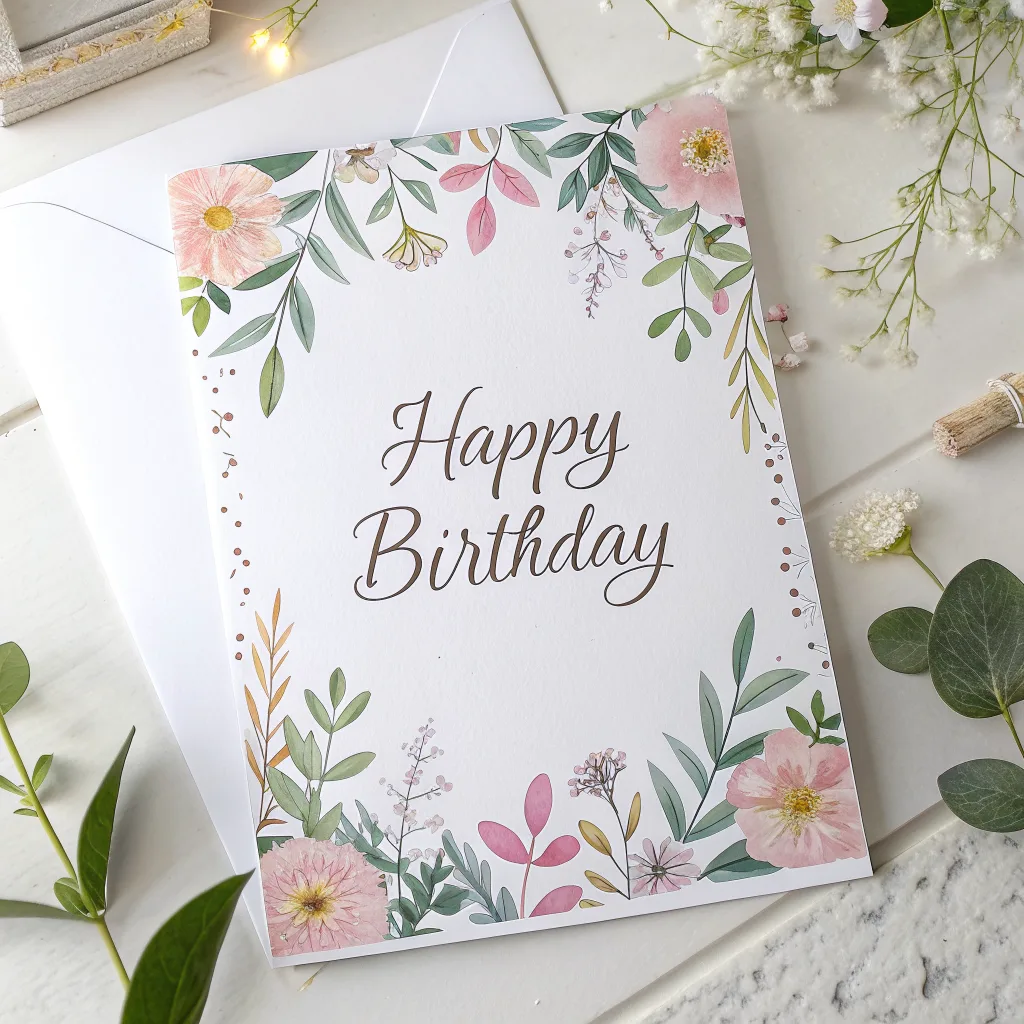 Recraft V3: Greeting Card, seed 3333