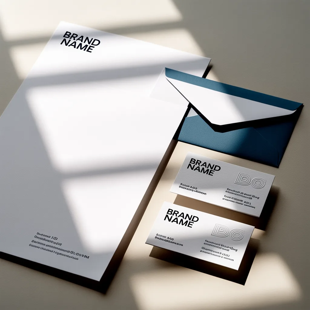 Ideogram 3.0: Stationery Mockup, seed 1111