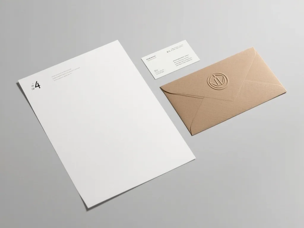 Qwen-Image: Stationery Mockup, seed 2222