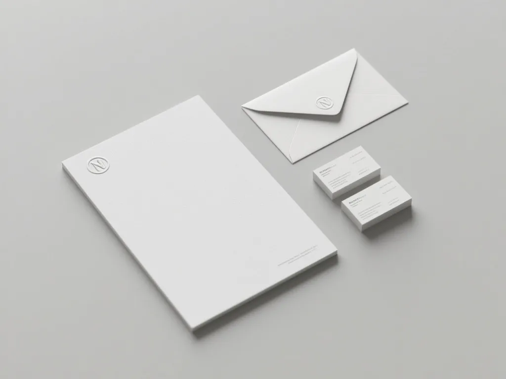 Qwen-Image: Stationery Mockup, seed 3333