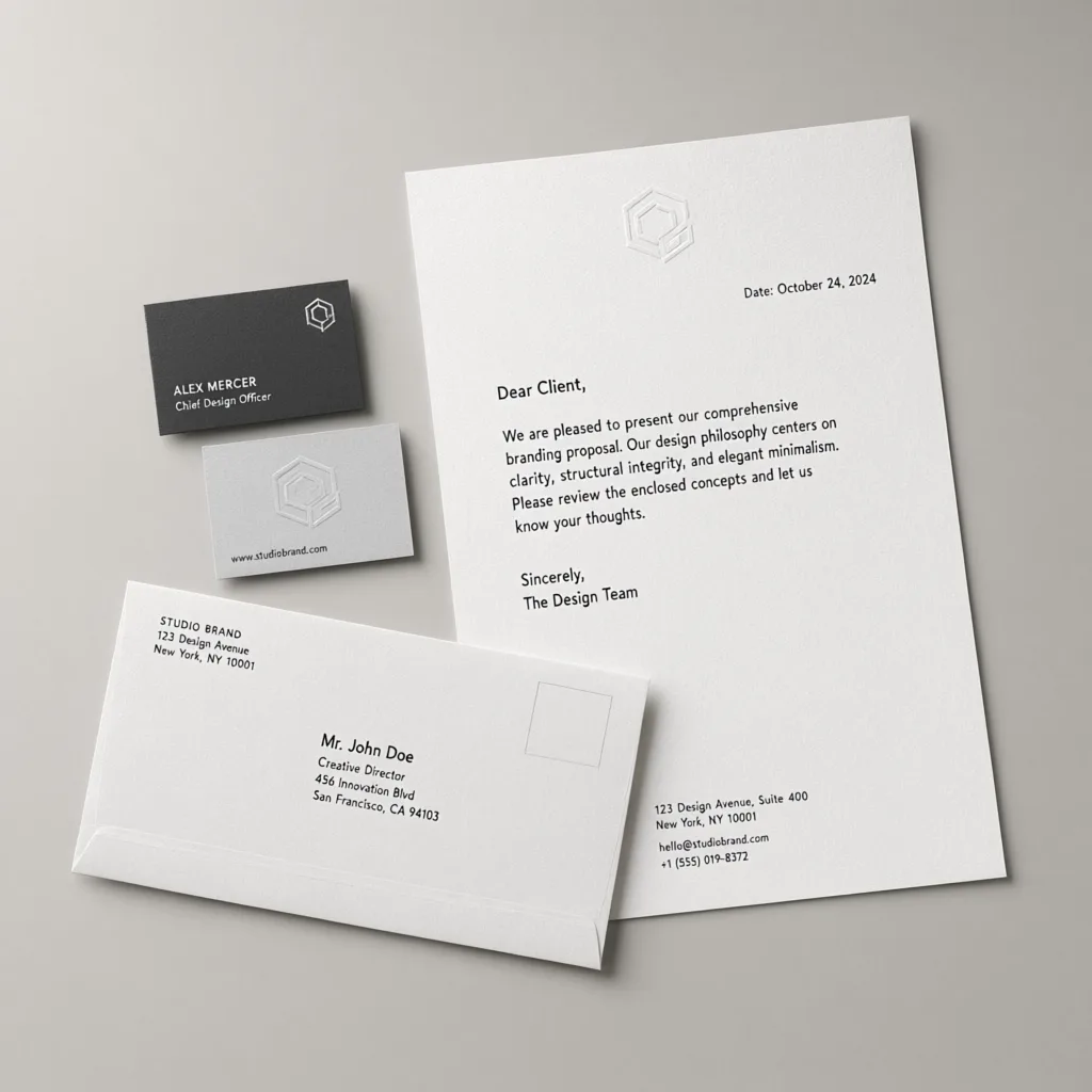 Qwen Image 3.0: Stationery Mockup, seed 3333