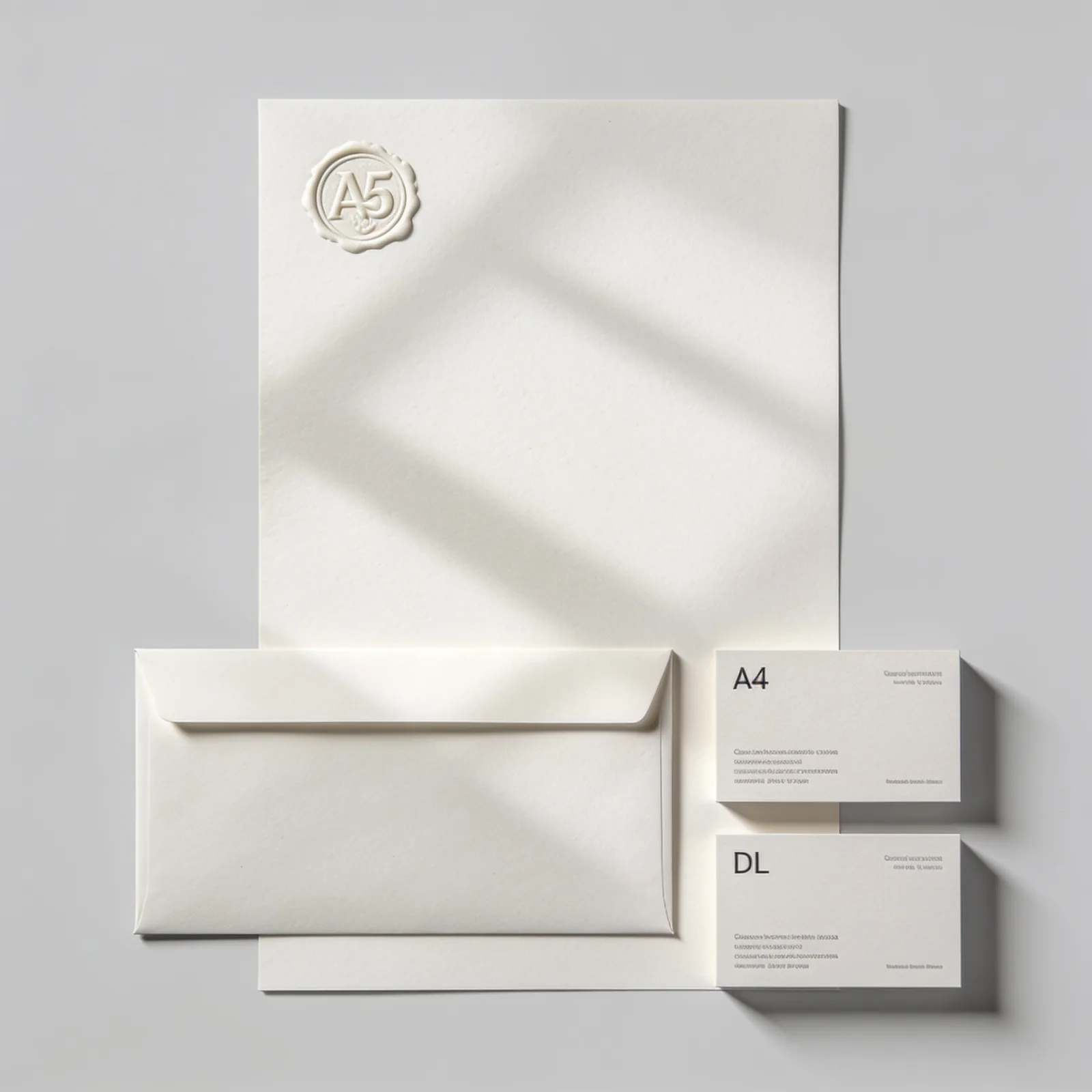 Seedream 4.5: Stationery Mockup, seed 1111