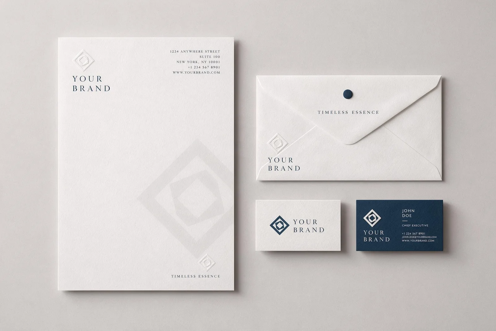 Seedream 5.0 Pro: Stationery Mockup, seed 3333