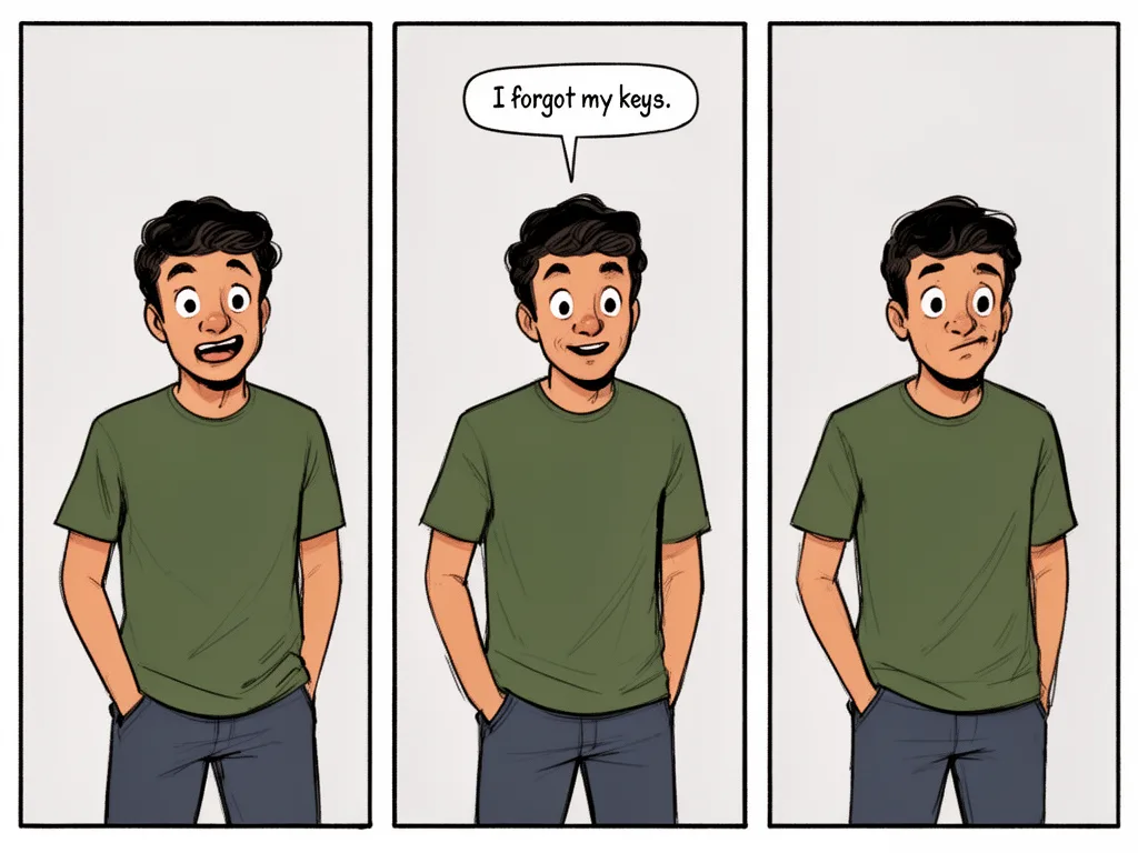 FLUX.2: Three-Panel Comic, seed 2222