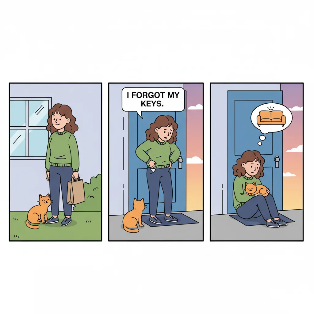 Gemini 2.5 Flash Image: Three-Panel Comic, sample 3