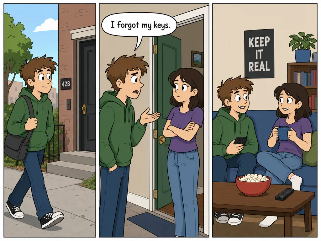 GPT Image 2: Three-Panel Comic, sample 1