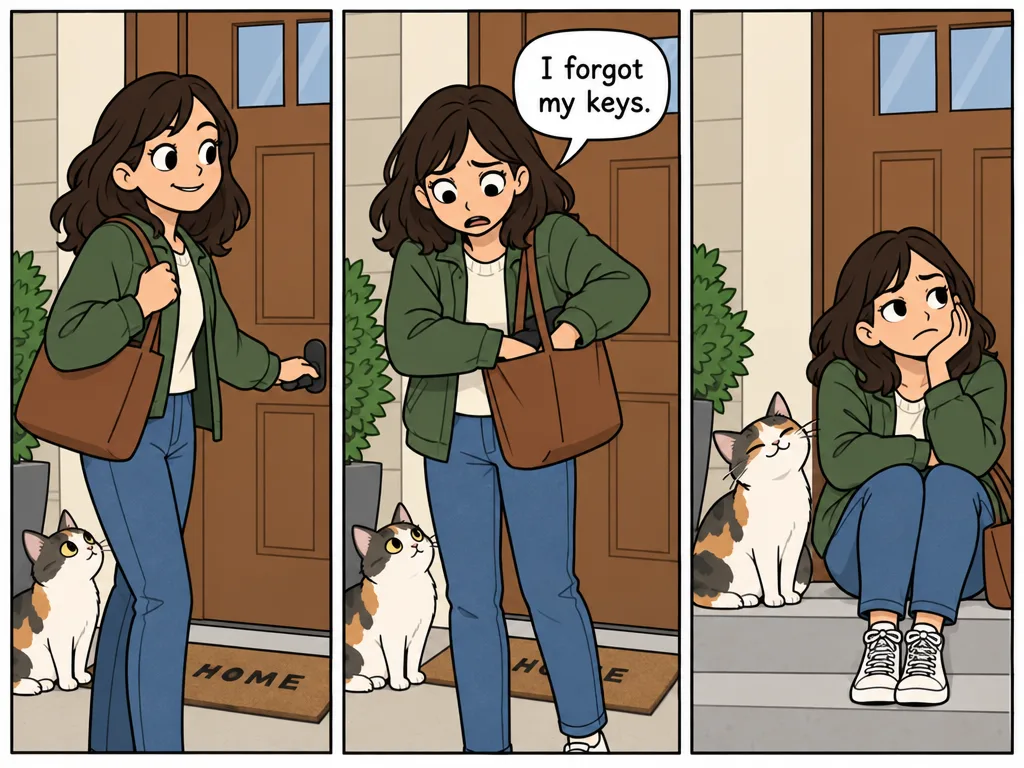 GPT Image 2.5 Sunburst: Three-Panel Comic, sample 3