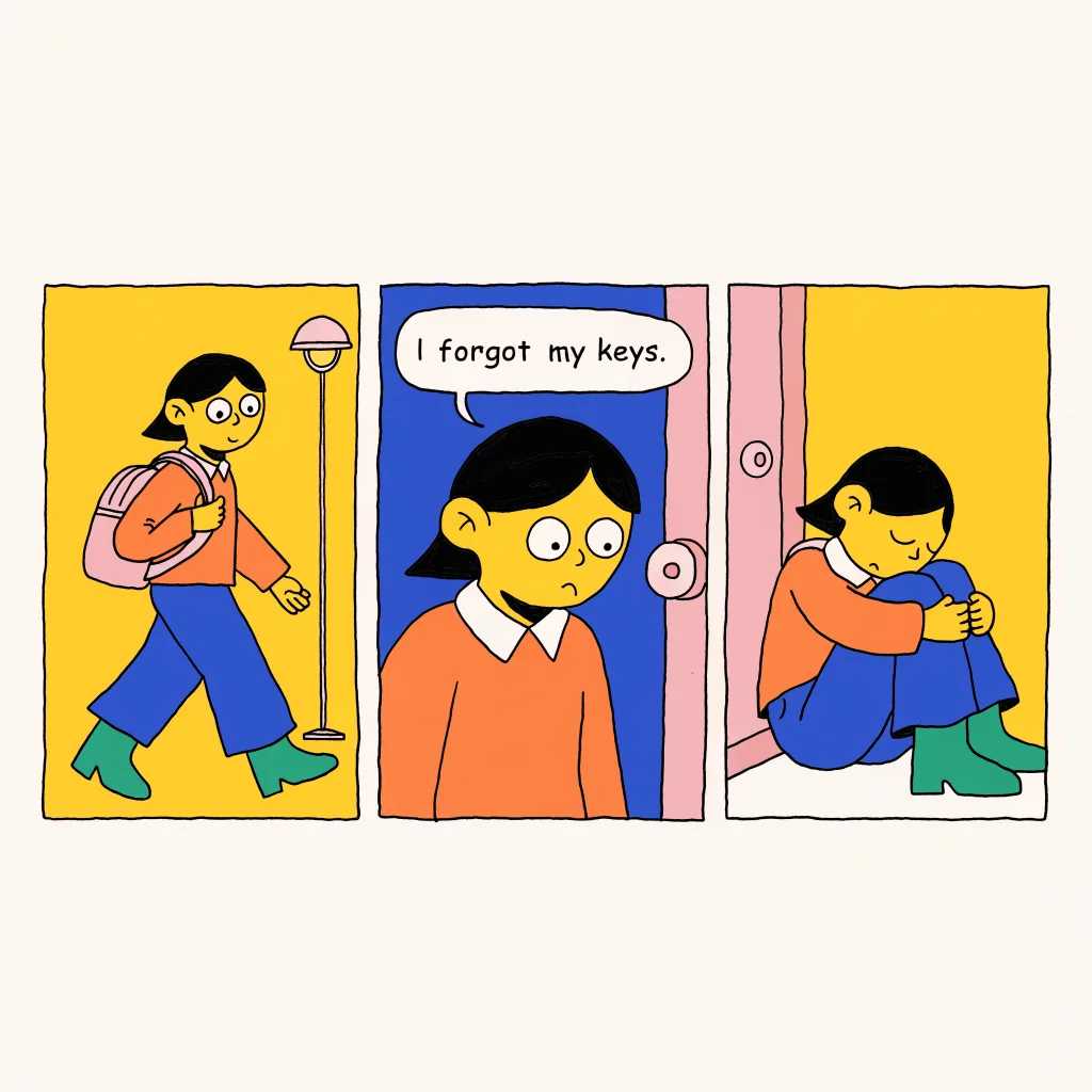 Recraft V4.1: Three-Panel Comic, sample 3