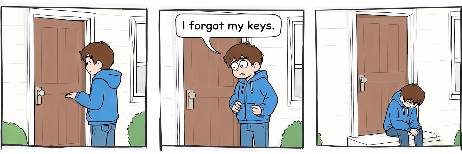 Seedream 5.0 Lite: Three-Panel Comic, seed 3333